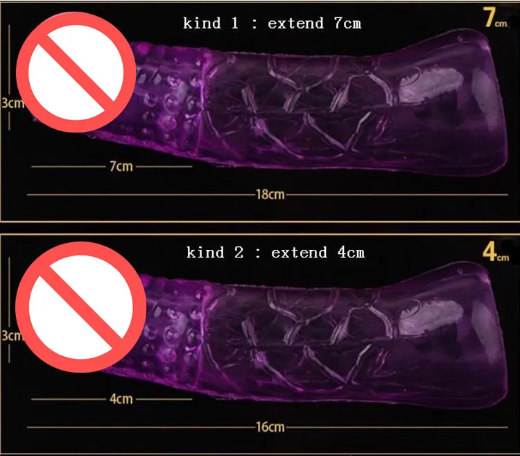 Manchon de retard de pénis en Silicone cristal, prolongateur d'agrandissement de pénis, jouets sexuels de gode, produits sexuels pour homme et femme YST025