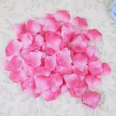 Fashion Atificial Polyester Flowers for Romantic Wedding Decorations Silk Rose Petals confetti New Coming Colorful307x