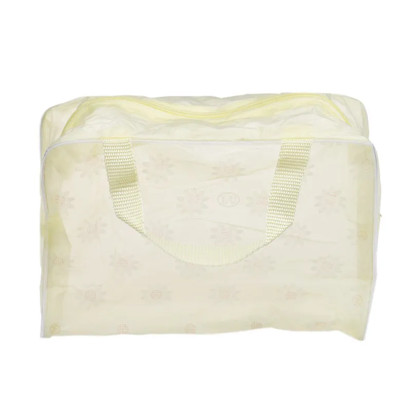 Sac de maquillage Transparent imperméable à imprimé Floral, sac à cosmétiques de voyage, pochette de lavage de brosse à dents, sac de rangement de toilette, outils Sac268I