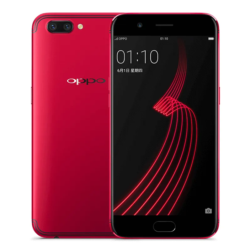 원래 OPPO R11 4G LTE 휴대 전화 4기가바이트 RAM 64기가바이트 ROM 스냅 드래곤 660 옥타 코어 안드로이드 5.5 인치 AMOLED 20MP 지문 ID 스마트 휴대 전화