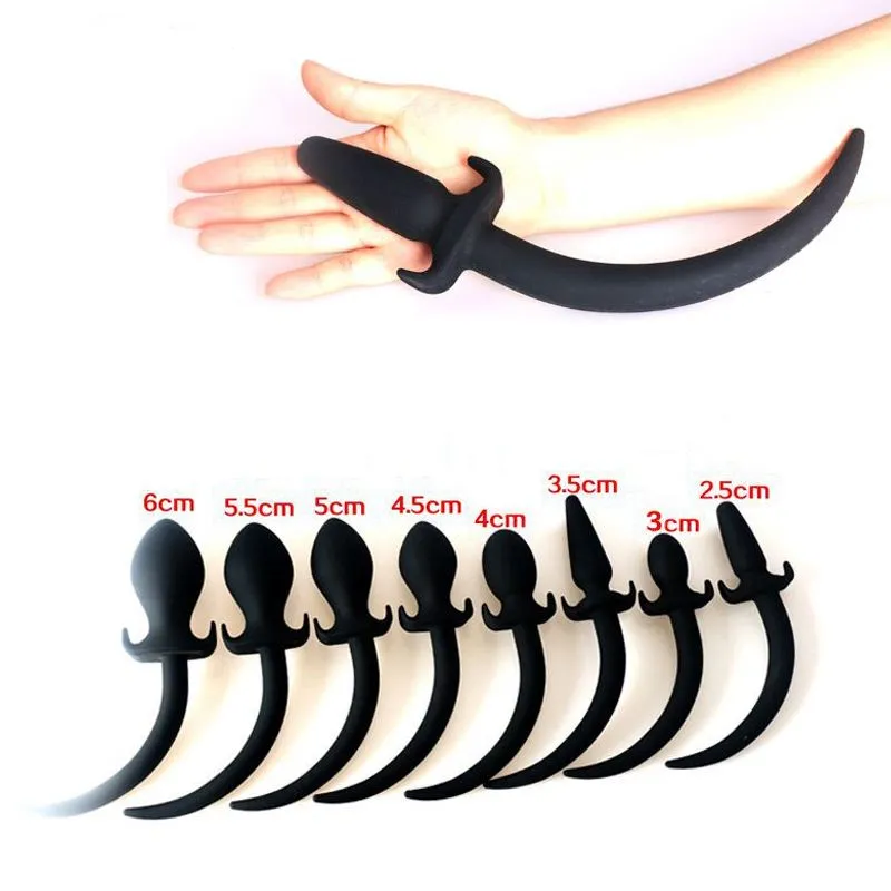 Anal Plug With Dog Tail Silicone Bdsm Toy For Men And Women_voghion.com