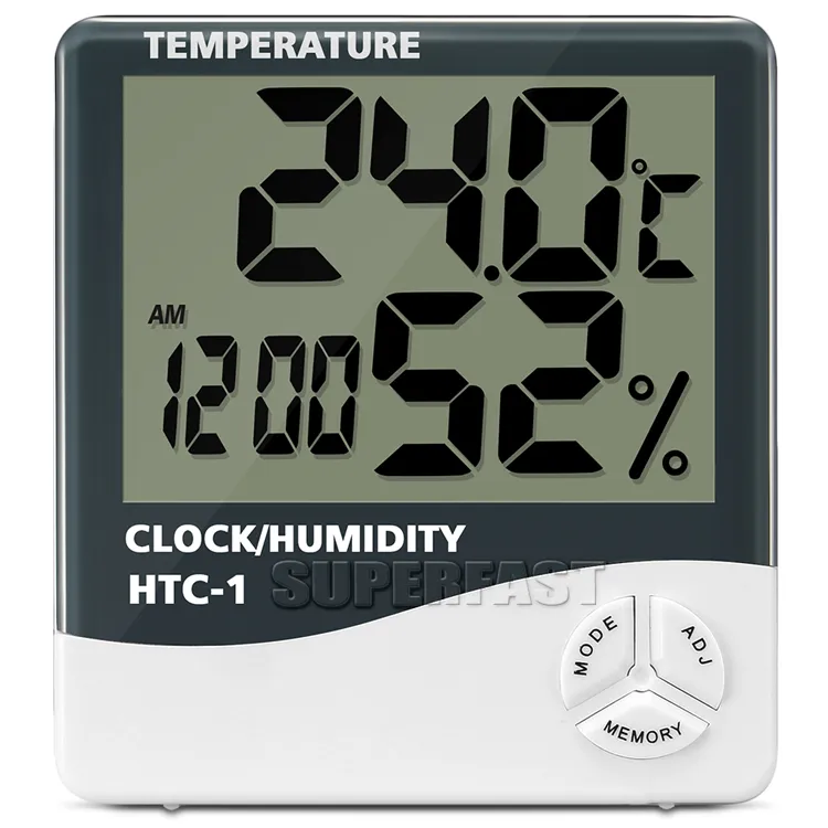 Temperatura digital e medidores de umidade Multi-funcional termômetros internos internos com pacote de varejo