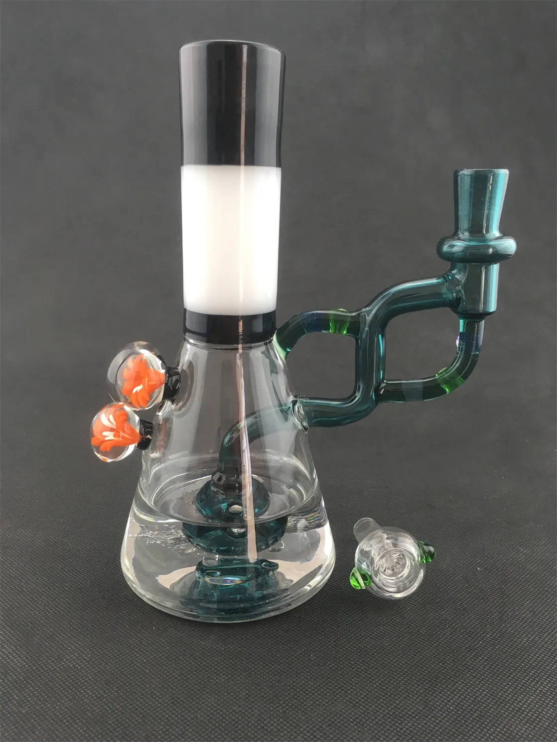 Outros fumar, bong cor de petróleo 14mm design de articulação bonito, bem-vindo ao pedido, vendas diretas de fábrica, concessões de preço