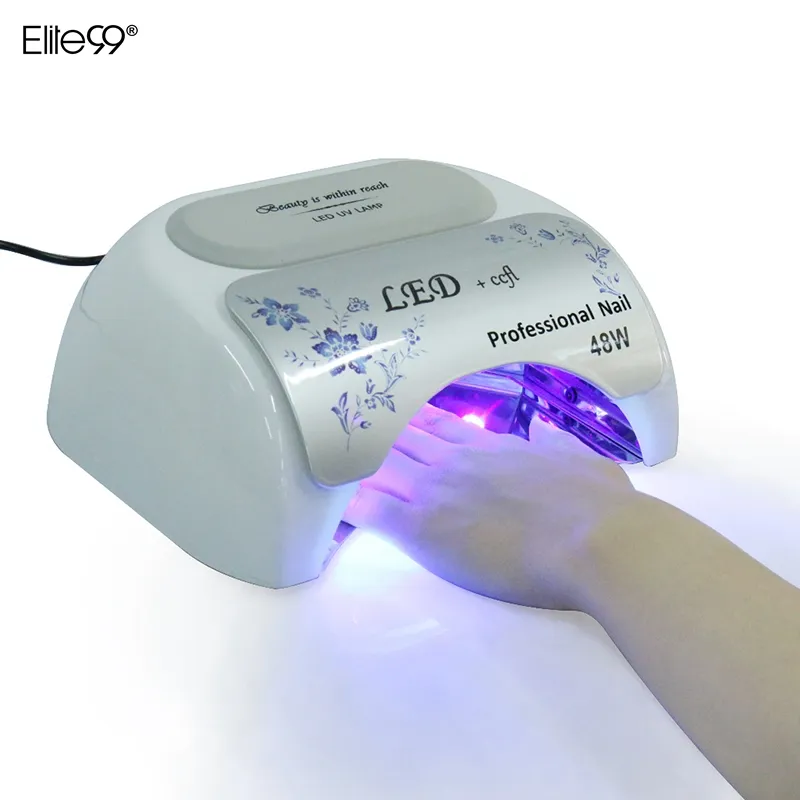 Groothandel - elite99 48w LED CCFL Nail Art Dryer 10s / 20s / 30s Timer Sensor UV Gel Polish Curing Light UV Lamp Gel Polish Curing Light