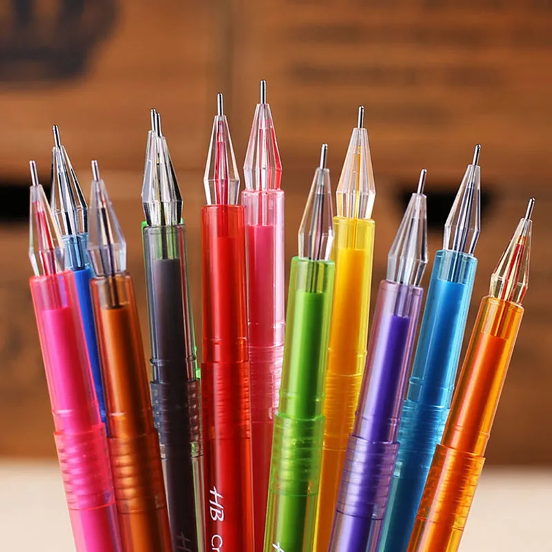 Hot 12 SZTUK Cukierki Kolor Diamentowy Żel Pen School School Draw Pens Dist Student Prezent