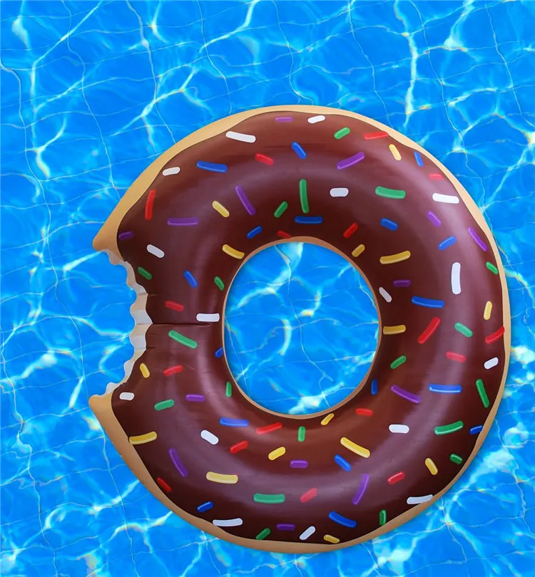 Heißester Verkauf Sommer aufblasbarer schwimmender Boden aufblasbares Wasser Schwimmen Float Raft Luftmatratze Schwimmbecken Strandspielzeug Donuts PVC zum Verkauf