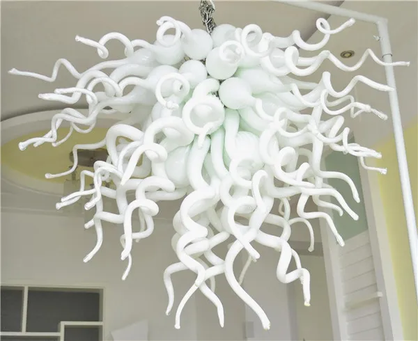 Pendant Lamps White Blown Home Decoration Murano Glass Modern Crystal Chandelier with CE UL Certificate