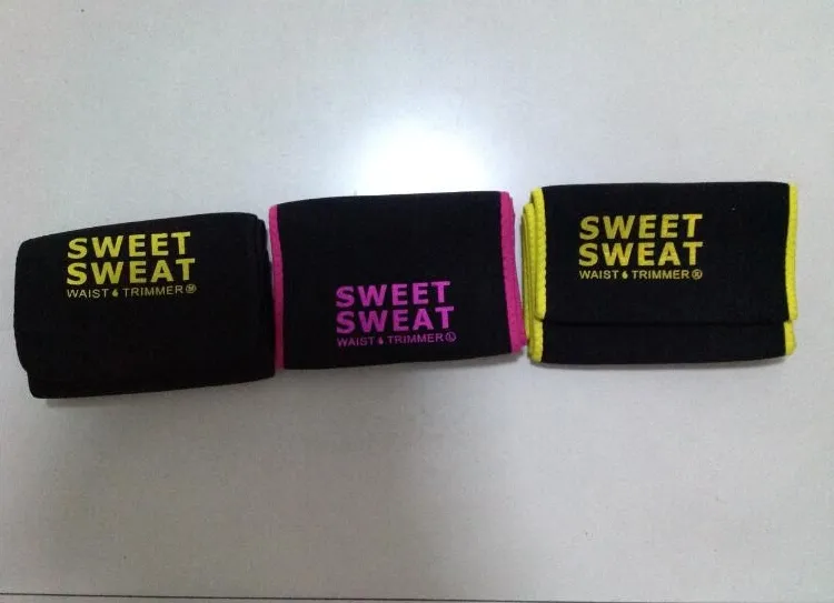 Cinturón de pérdida de peso Sweet Sweat Premium Waist Trimmer Hombres Mujeres Cinturón Slimmer Ejercicio Ab Waist Wrap con caja DHL