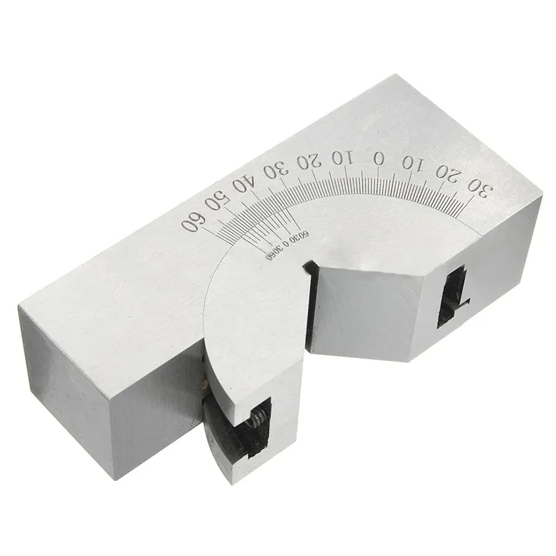 High Quality Toolmaker Precision Gauge Micro Adjustable Angle V Block Milling Setup 0 to 60 Degree