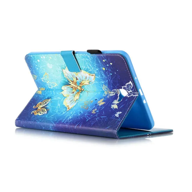 Owl Butterfly PU Leather Flip Case for Samsung Galaxy Tab T280 T377 T230 T715 T550 T560 T580 Case Stand Cover Case