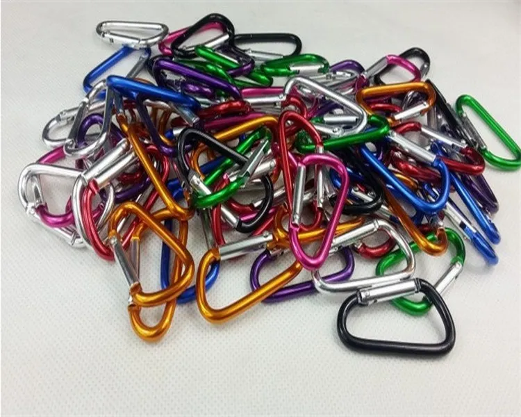 Carabiner Ring Keyrings السلاسل الرئيسية في الهواء الطلق معسكر الرياضة في الهواء الطلق مقطع الخطاف مفتاح المشي لمسافات طويلة من الألومنيوم المعادن مريحة المشي لمسافات طويلة Cli9111778