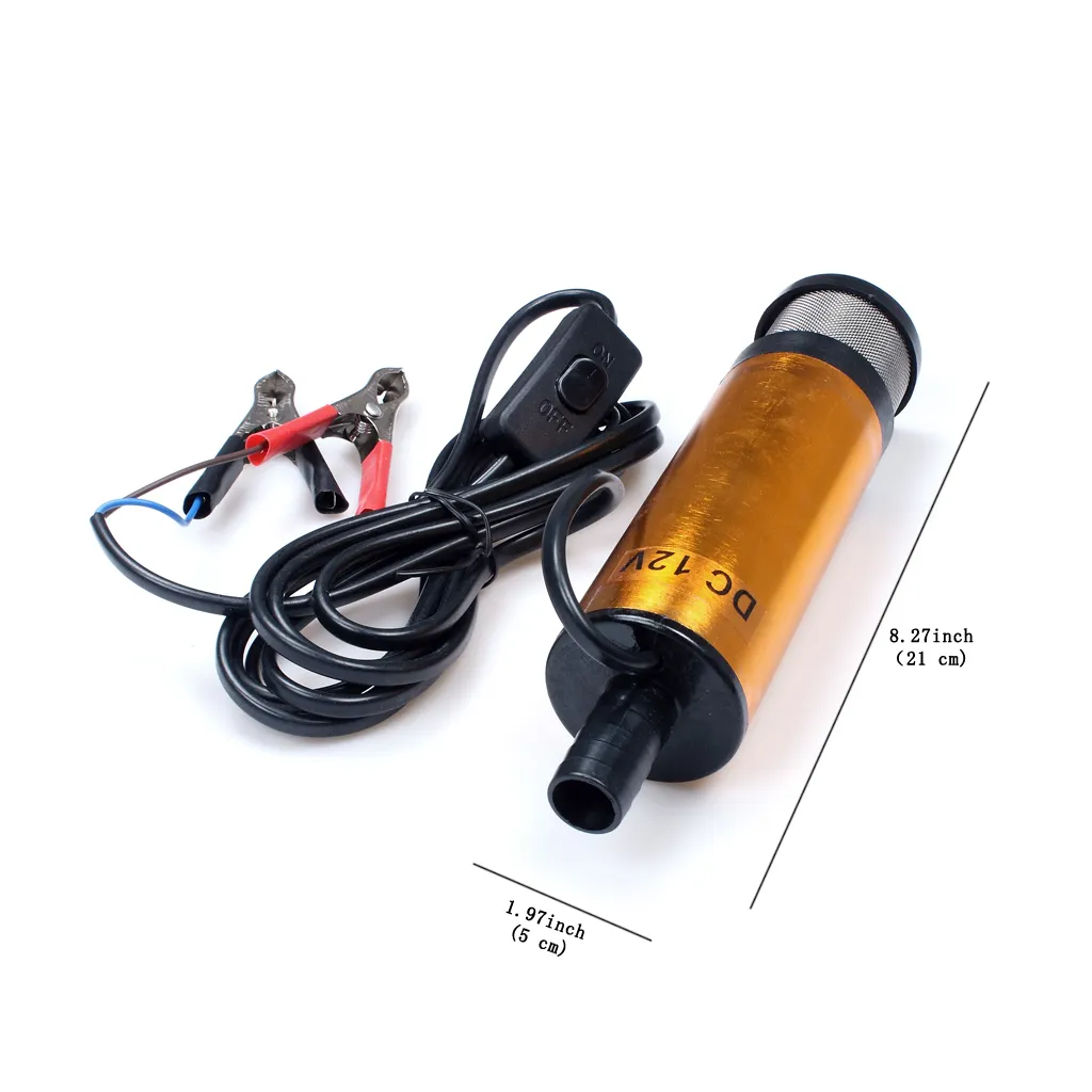 12 V DC Dieee Kraftstoffwasseröl Campingfischerei -Tauchübertragung Pumpe232e