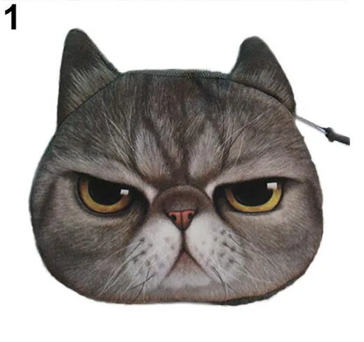 Münzbaus Geld Geldbeutel für Münzen Kinder039s Brieftaschen Brieftaschen Katzen Mode kleine Tasche Gato Monederos Mujer Monedas Carteira6552084