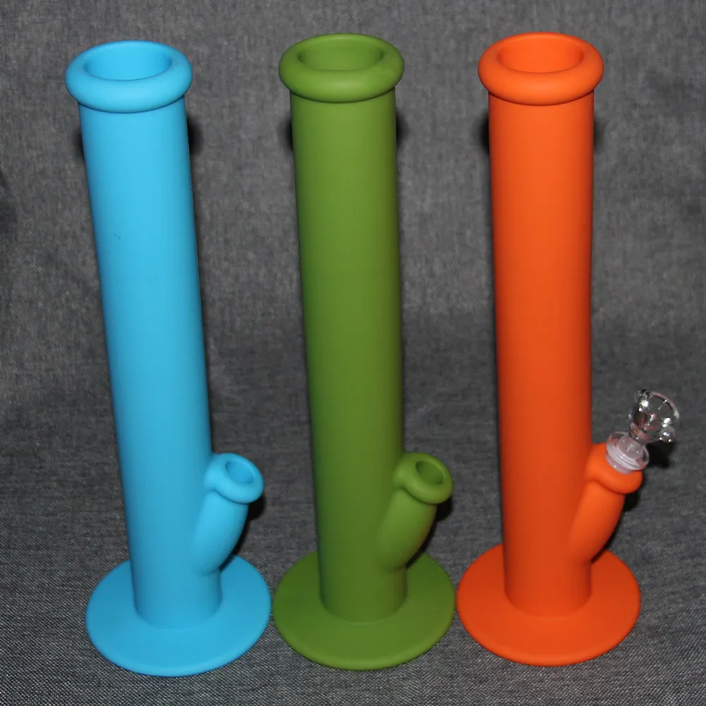 wholesale Silicone Bongs Conduites D'eau Bongs En Verre Herbal Dab Oil Rig Conduites D'eau Bongs En Verre Conduite D'eau En Silicone Coloré