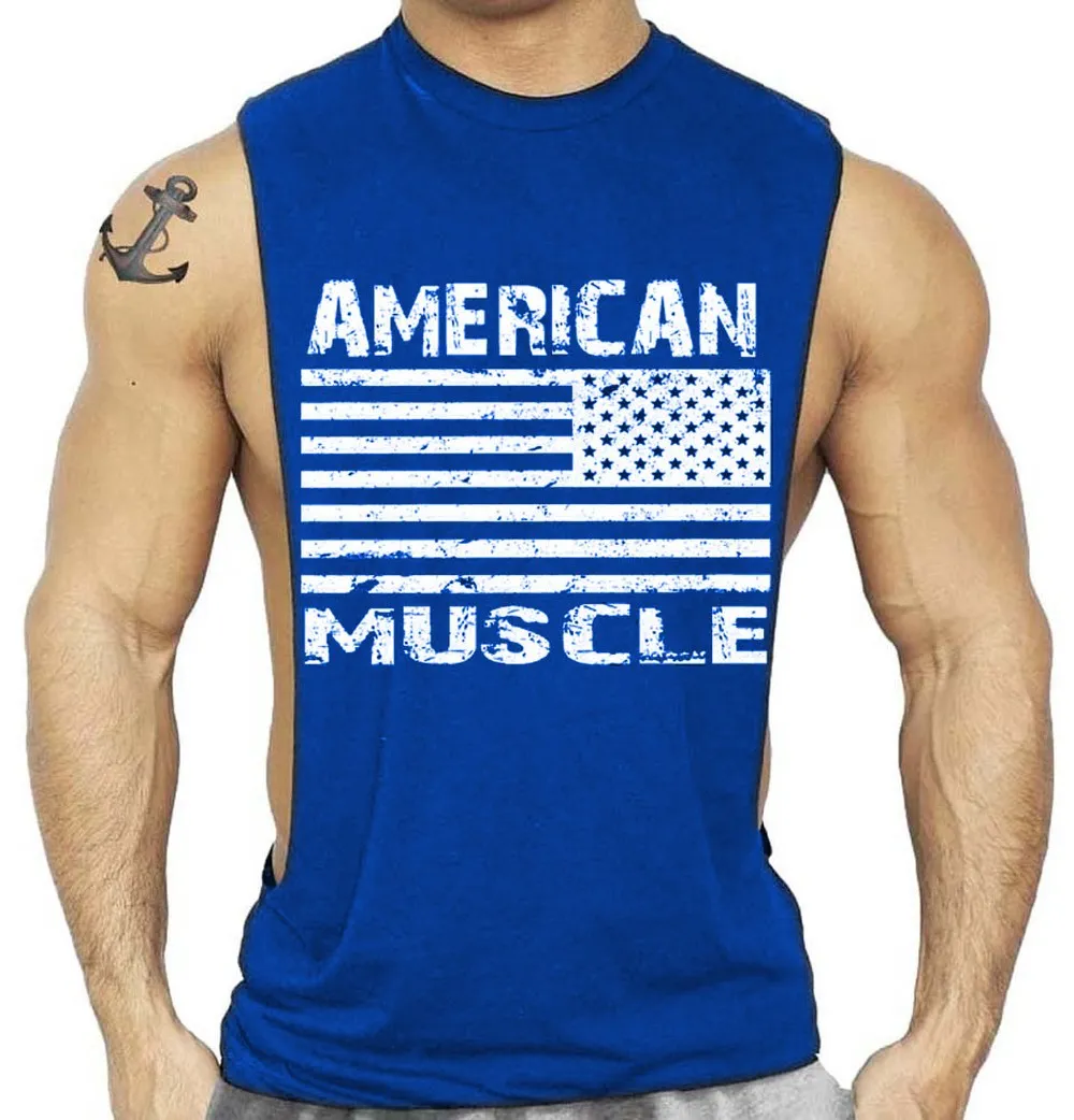 Diseño De La Bandera Americana Bodybuilding Camiseta De La Aptitud Golds Gyms Ropa Gorila Wear Vest Gasp Stringer Sportswear Undershirt De 11,04 € | DHgate