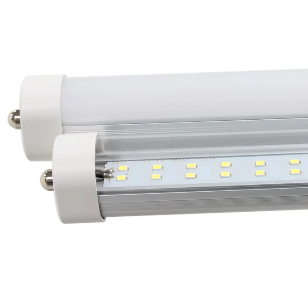 UL FCC 8ft LED T8-rör T8 Single Pin FA8 LED-rör Ljus 45W 72W Höga lumen AC 85-265V lager i USA