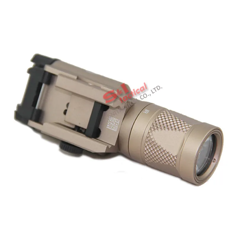 NY SF X400V-IR ficklampa Tactical Gun Light LED Vit och IR-utgång med röd laser mörk jord