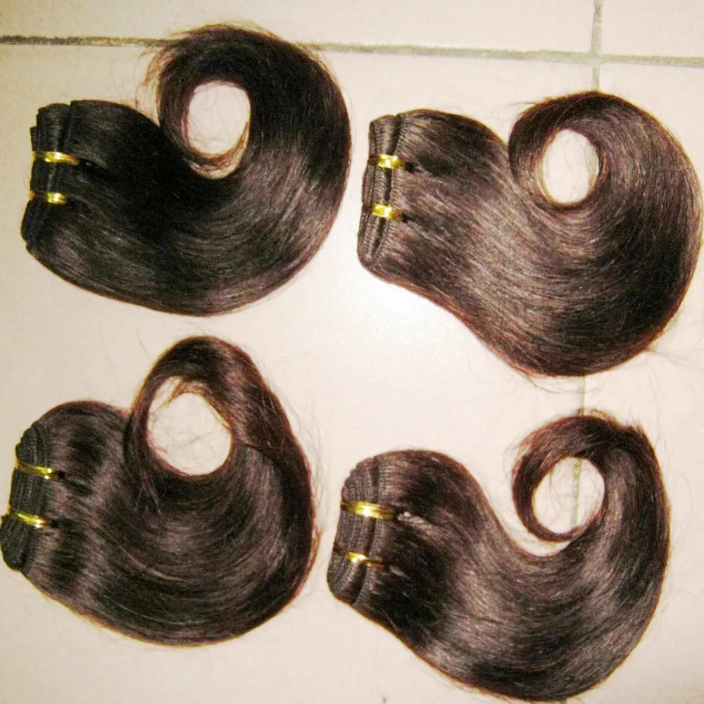 Småföretag Lovely Human Hair Brazilian Body Wave 8 tum / buntar Deal Mr.Right