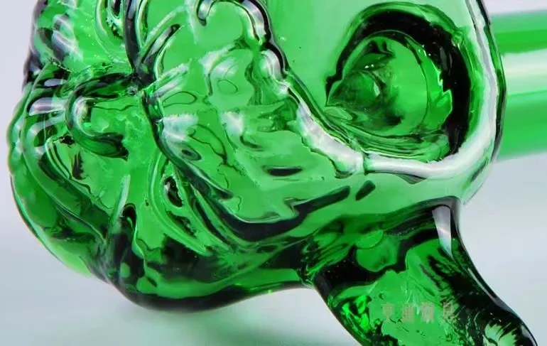 Tubo de vidrio con cara de fantasma Bongs de vidrio al por mayor Quemador de aceite Tubos de agua Tubos de vidrio Plataformas petroleras para fumar Envío gratis