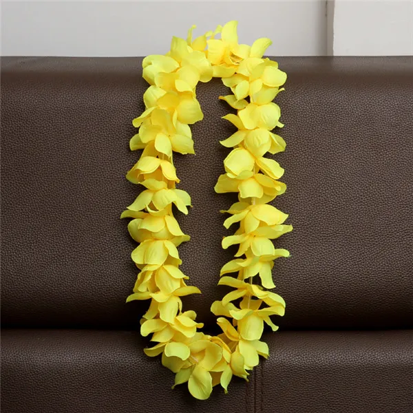 Hawaiian Leis Silk Flower Party Favor Leis Artificial Garland Wreath Cheerleading Halsband Dekoration