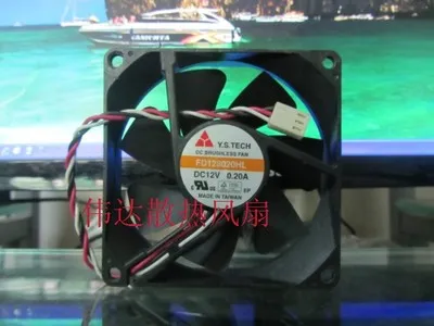 Originele Y.S.Tech FD128020HL 8020 8 cm 20A 8 cm 80 * 80 * 20mm Dual Ball Chassis Fan