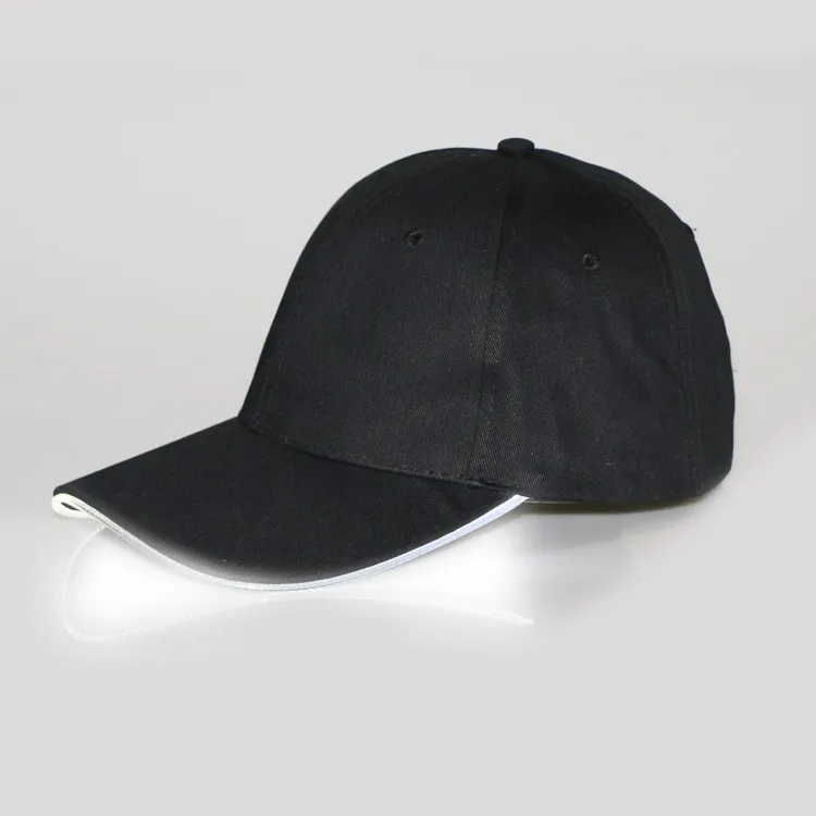 Halloween niños grandes hombre mujer LED Gorra de algodón Sombrero de béisbol moda Gorra con visera brillante DHL C2563