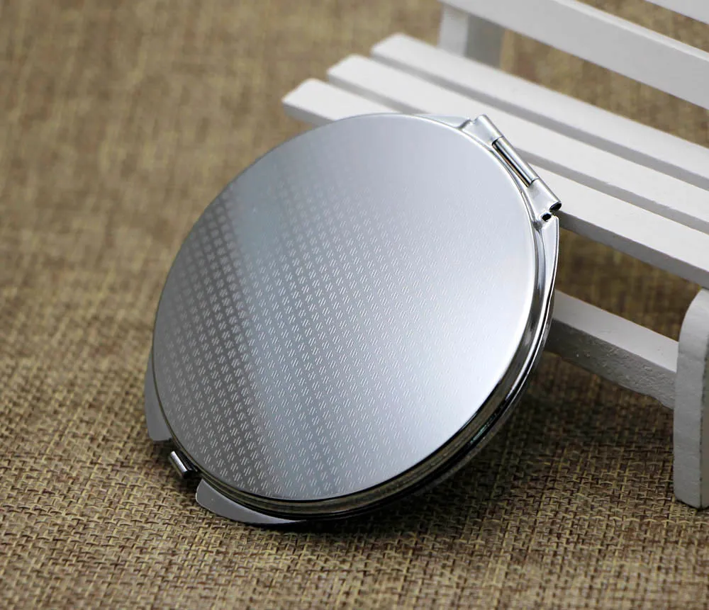 Miroir Kits de bricolage compact - Dia.65 mm Miroir compact Miroir pliable de poche avec autocollant époxy 5 pièces / 