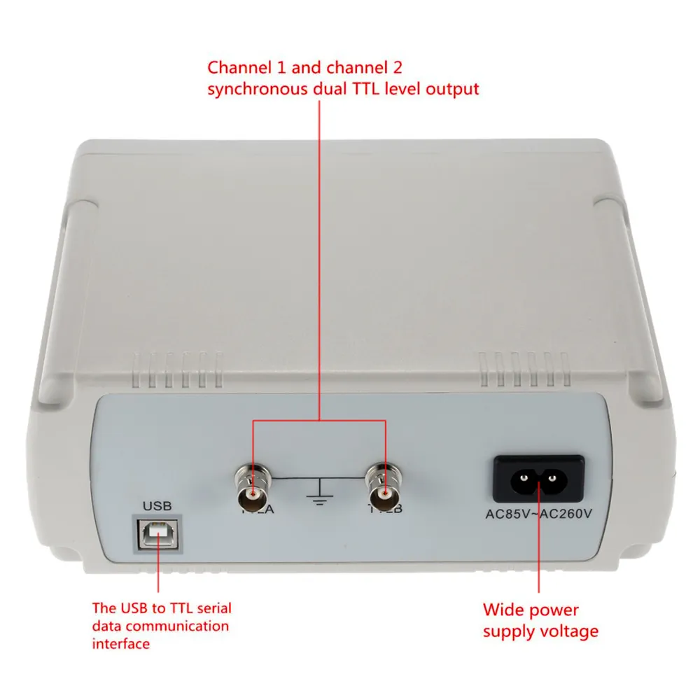 Freeshipping High Precision Digital DDS Function Signal Source Generator Arbitrary Waveform/Pulse Frequency Meter 12Bits 24MHz Dual-channel