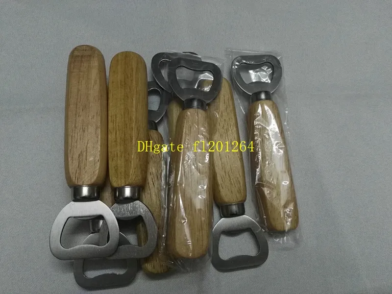 Fast shipping Wholesale Personalized Wood Beer Bottle Opener Wooden opener For Wedding Party Gift