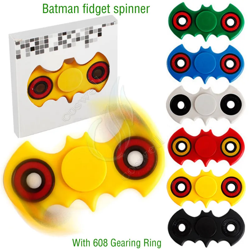 LED Light Fidget Spinner Toy EDC Spinners à la main avec interrupteur Triangle Plastic Finger Tip Decompression Nouveauté Rollover Peluche Toys DHL