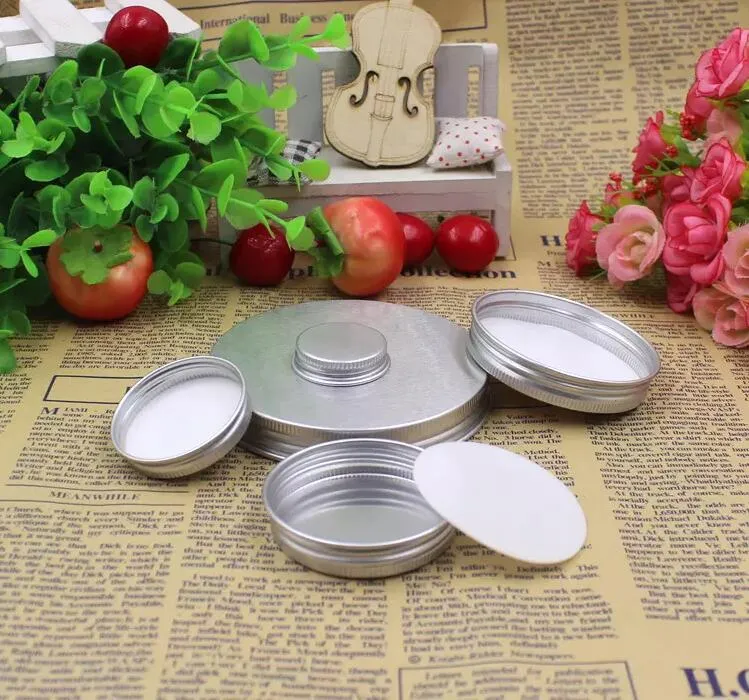 Empty Aluminum Cream Perfume Jar Tin 5 10 15 30 50 100g Cosmetic Lip Balm Containers Nail Derocation Crafts Pot Bottle