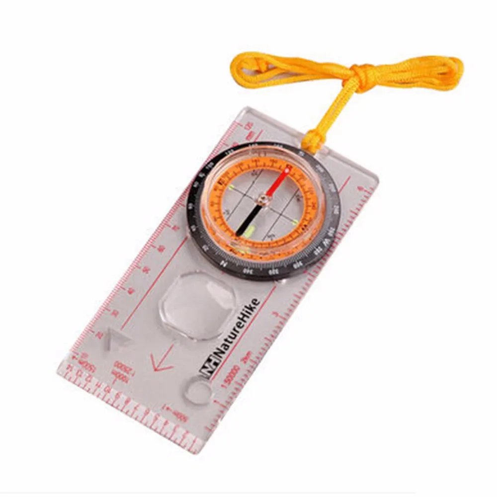 NH15A001-F HOT Transparent Compass Direction Guide Orientierungslauf Scouts Armee Überleben Camping im Freien im Freien