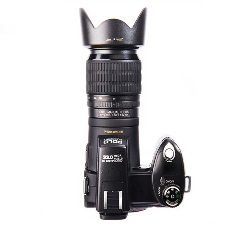 Protax Polo D7100 Fotocamera digitale 33MP Full HD1080P 24x Optical Zoom Focus Auto Focus Professional Camcorder + Struttura al dettaglio squisita