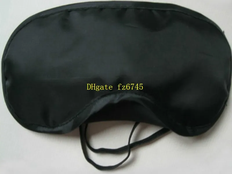 10 pçs / lote Frete Grátis Atacado Viagem Eyemask Máscara de Olho Sombra Tampa Venda Travesseiro Dormir Viagem cor Preta