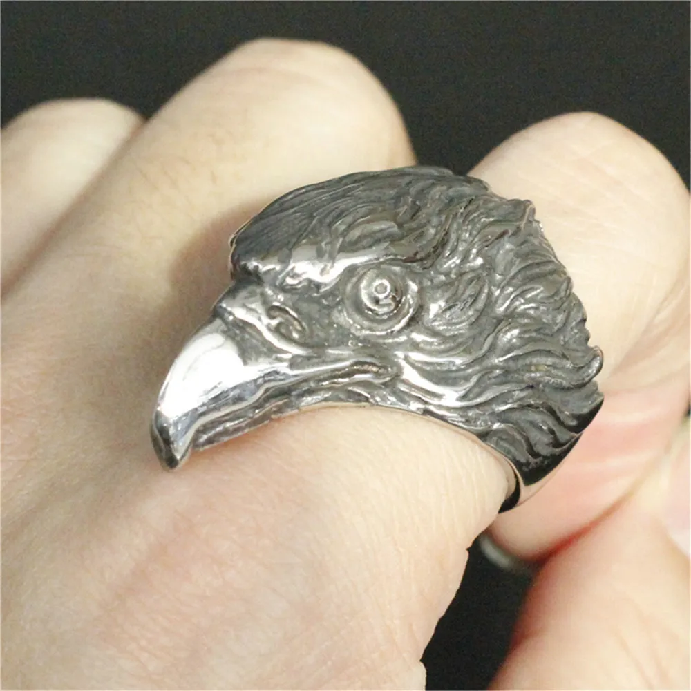 Support Drop Ship New Animal Eagle Ring 316L