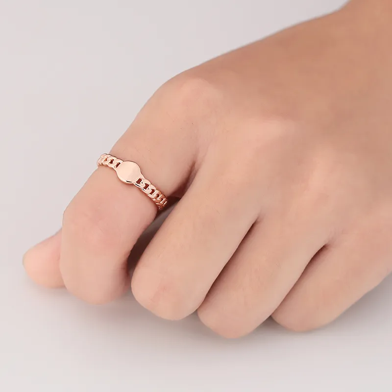 Fabriek prijs nieuwe schattige horloge vormige ringen bekabeld band zilver goud rose vergulde eenvoudige mode ring voor vrouwen meisje kan kleuren efr019