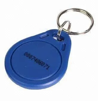 Il prezzo di fabbrica fa la carta TK4100 EM4100 125khz 100 pz / lotto ISO11785 ABS RFID tag chiave in plastica Portachiavi personalizzato