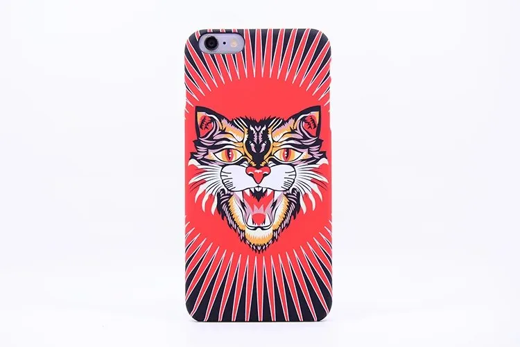 Brand Animals Lion Wolf Owl Pattern Hard Back Phone Case For iPhone 6s Plus Glow In The Dark Luminous Forest King pc Case
