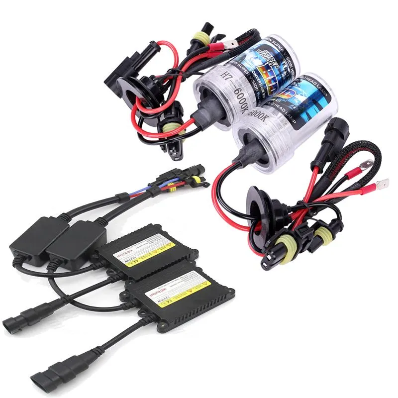 Auto HID Single Light 55W H7 6000k 8000K Slim Ballast Kit HID Xenon Bulb  12V Hight Power Headlight From Erindolly360, $30.15