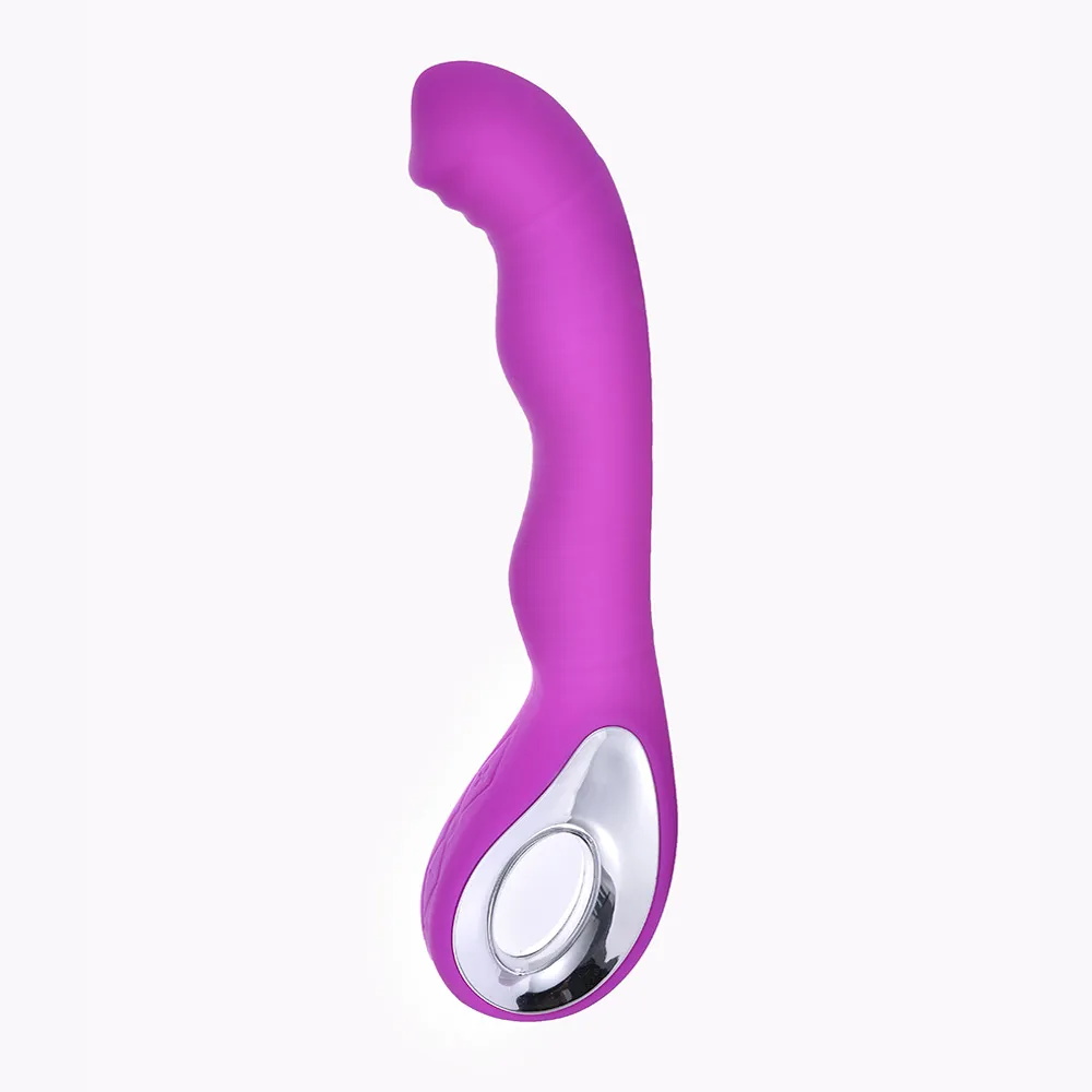 USB Uppladdningsbar Dildo Vibrator Magic Wand Clit G-Spot Orgasm Squirt Massager Kvinna Onani Sexleksaker För Kvinnor Rosa / Lila