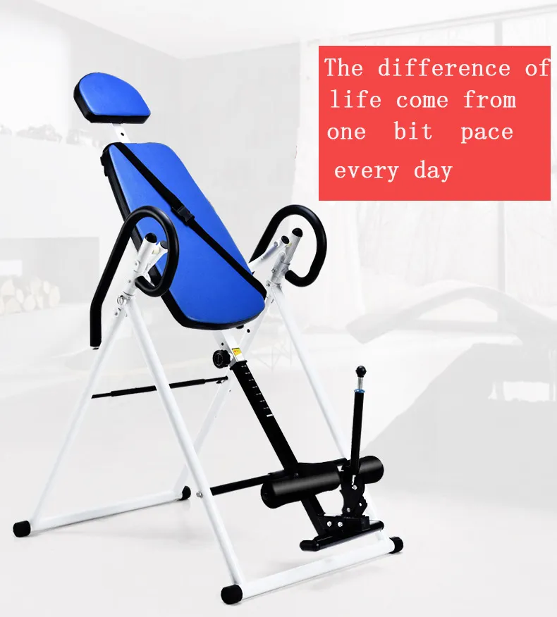 Table d'inversion pliable thérapie de soulagement de la douleur dorsale chiropratique équipement de fitness exercice robuste 300 livres portant la charge