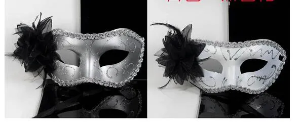 Heißer Verkauf Sexy Hallowmas venezianische Maske, Maskerademasken, mit Blumenmaske Tanzpartymaske 50 Stück