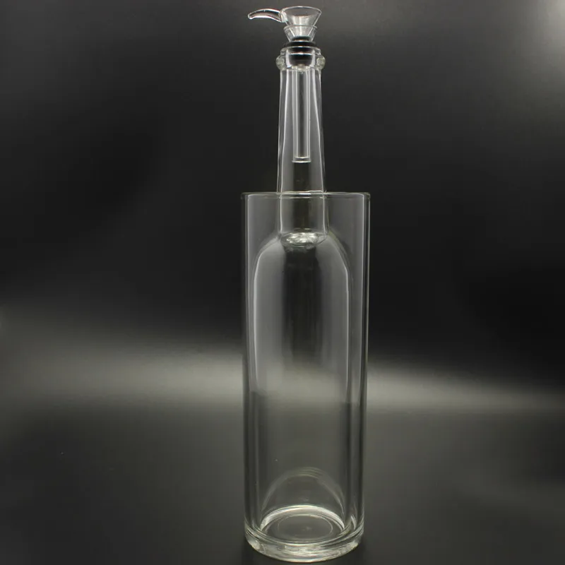 Bong in vetro Gravitron Gravity Water Pipe Vieni con Glass Slide Bong in vetro Bubbler con buona tenuta