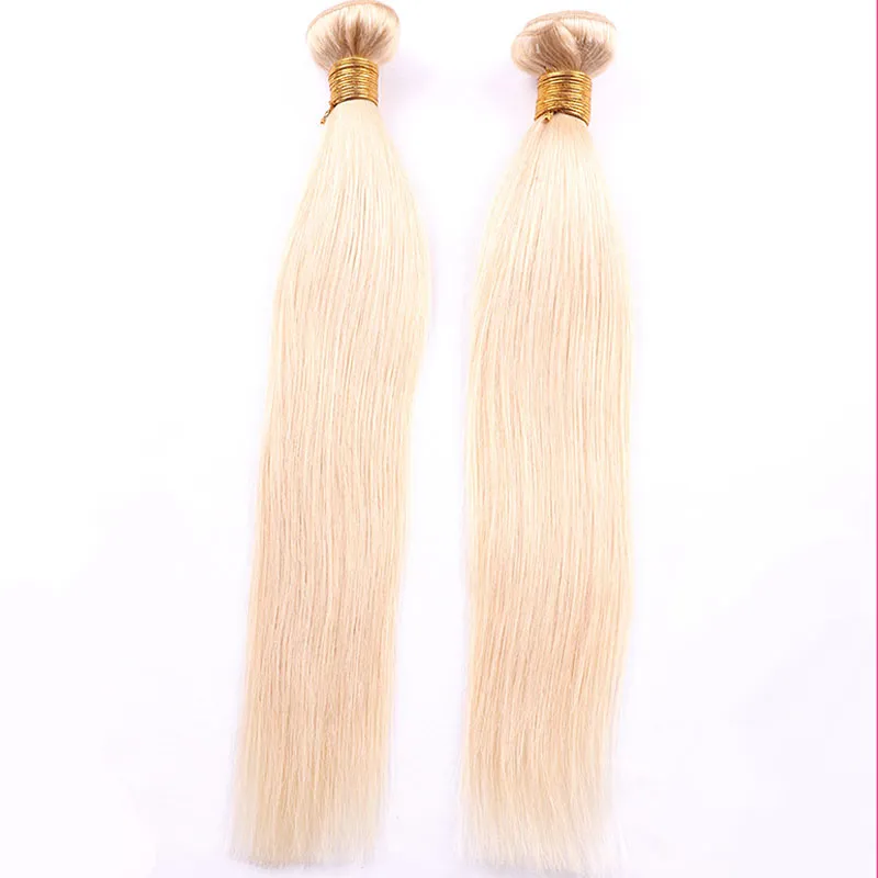 Colored Brazilian Remy Human Hair Weave Straight 613# Blonde Human Hair 3 Bundles Cheap Brazilian Human Hair Extensions Deals Vendors