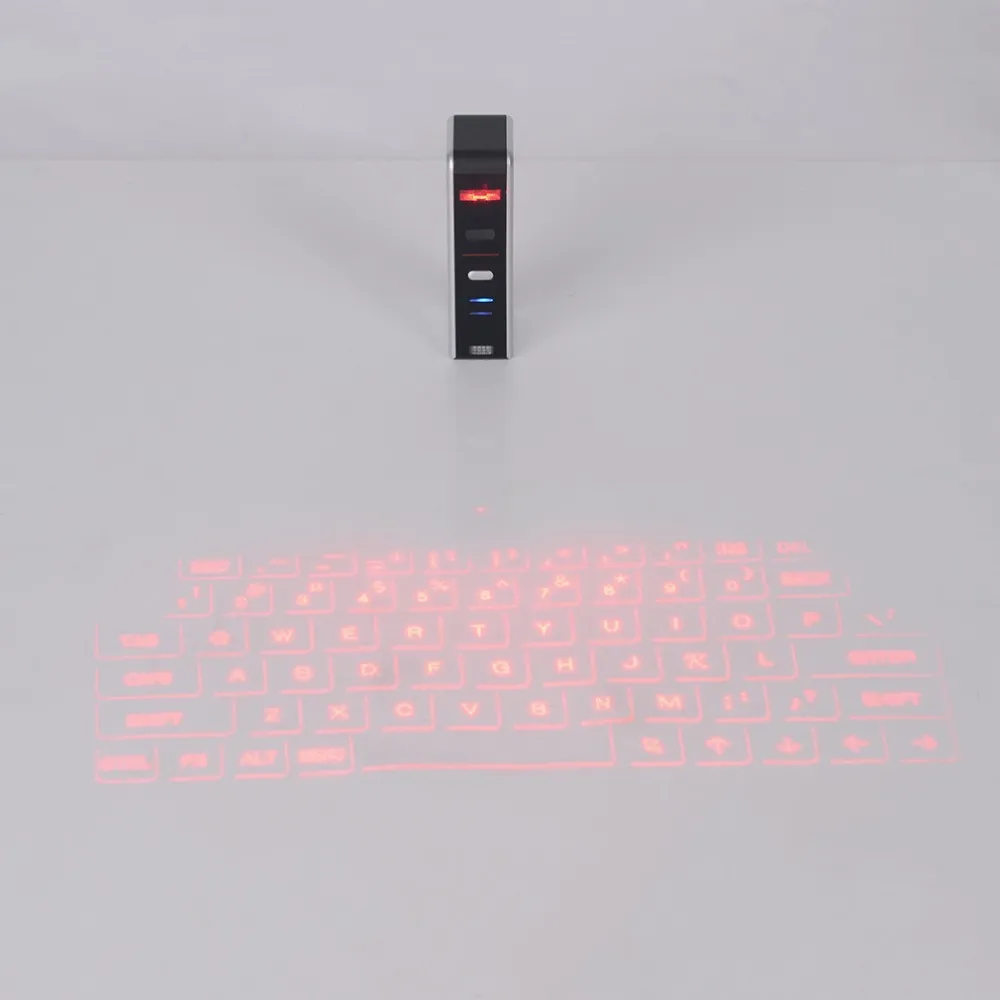 Freeshipping KB320 Universal Bluetooth USB Virtuelle Laser Tastatur Tragbare Größe Bluetooth Projektion Tastatur Für Smartphone