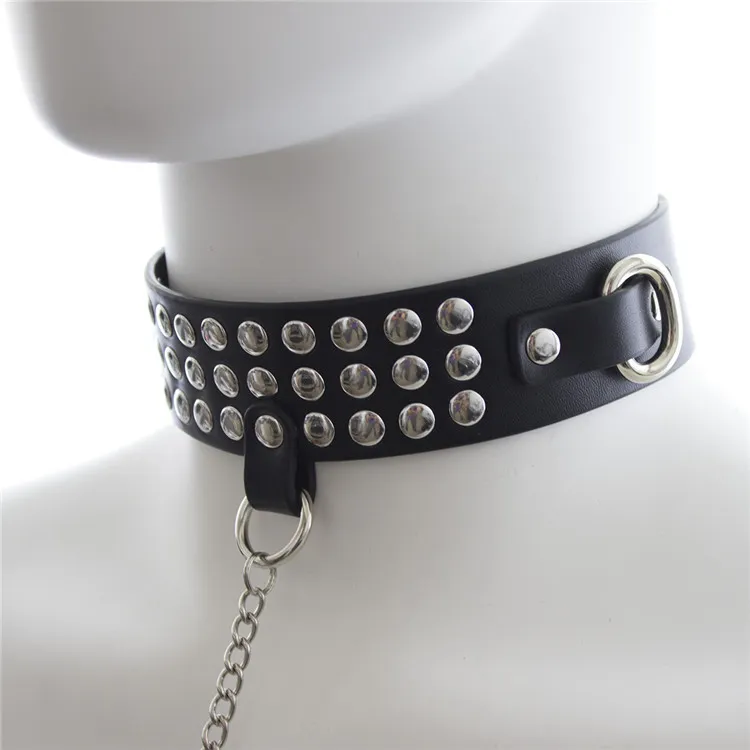 Sex Adult Collars Slave Collar Gothic Sex Products For Couples Sex Adult Game Neck With Metal Chain Collar Ring6007342