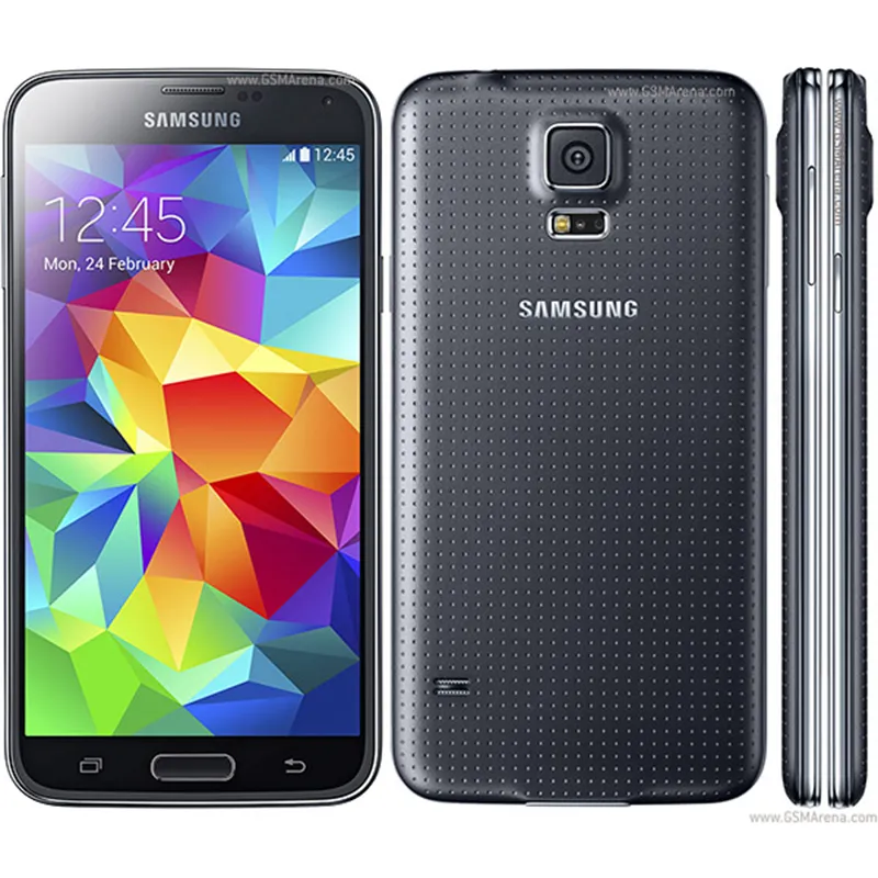 Orijinal Samsung Galaxy S5 G900A i9600 SM-G900 Cep Telefonu Dört çekirdekli 3G GPS WIFI 5.1 '' Dokunmatik Ekran Kilitli Yenilenmiş Telefon G900T G900F