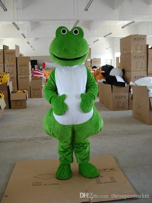 2017 Hot New Adult Size Kermit The Frog Mascot Costume, Animal Mascot