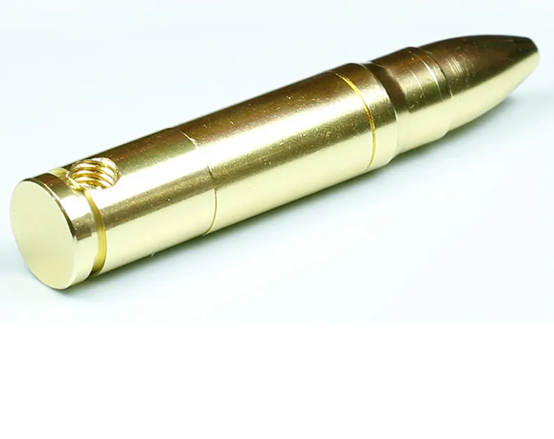 78mm Metallrör Creative Pipe Bullet Form Rökrör med Filter Export Kvalitet Produkt Chioced Gift