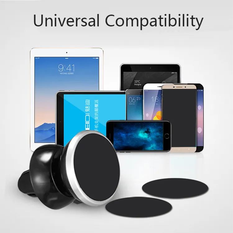 Neueste Starke Magnetische Auto Air Vent Halterung 360 Grad Rotation Universal Telefon Halter Für iPhone X Samsung Mit Paket